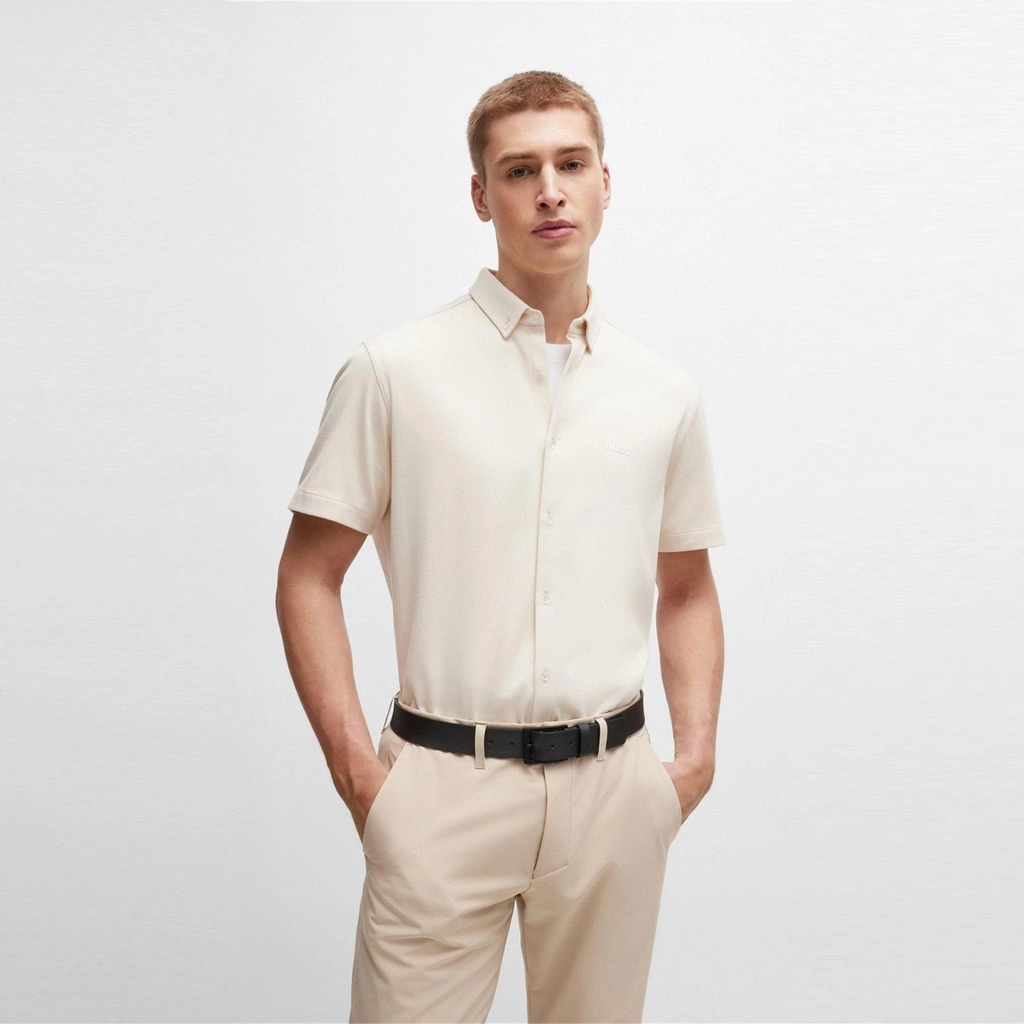Hugo Boss B Motion S 10263169 01 Plain Shirt Mens - Open White